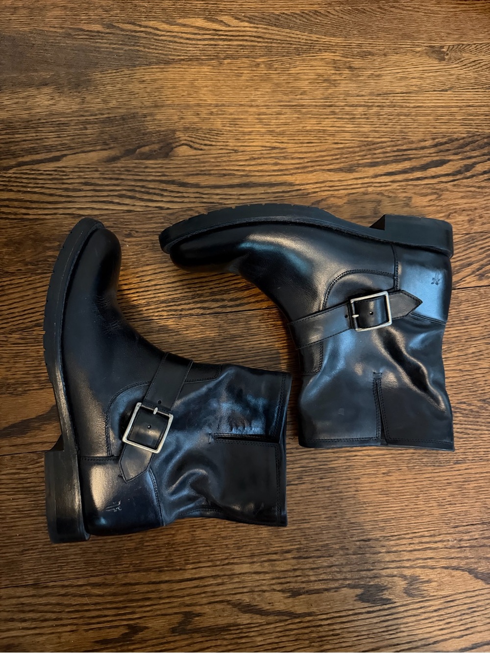 Black Frye Natalie Engineer Short Boot